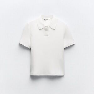 ZARA POLO COLLAR TOP